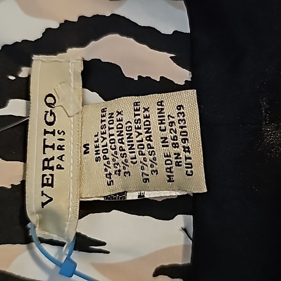 Vertigo Paris Lined Blazer Coat Size M Zebra Pink/black/white Crop Swing Jacket - Picture 3 of 4